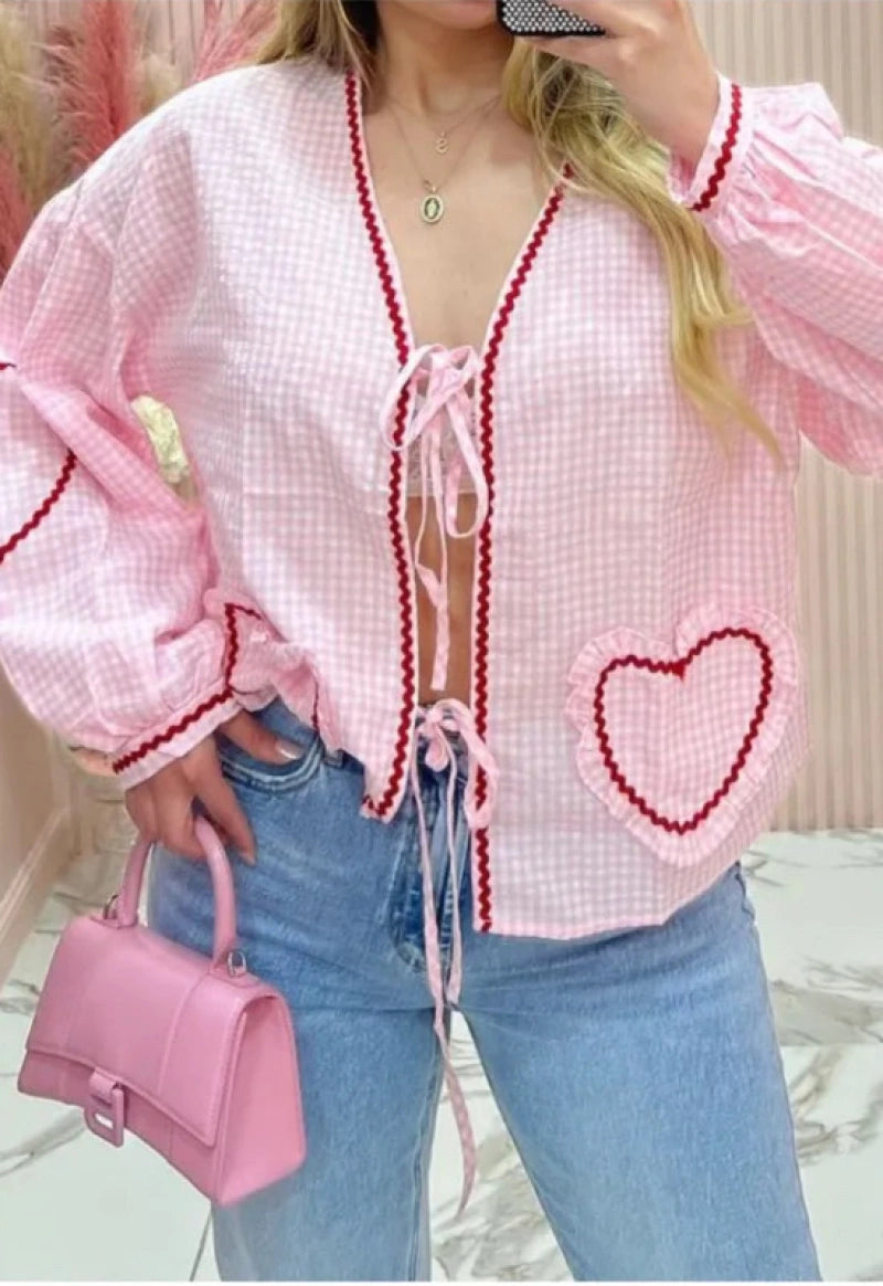 Chemise gilet à noeuds