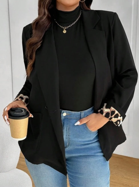 Grande taille Blazer noir