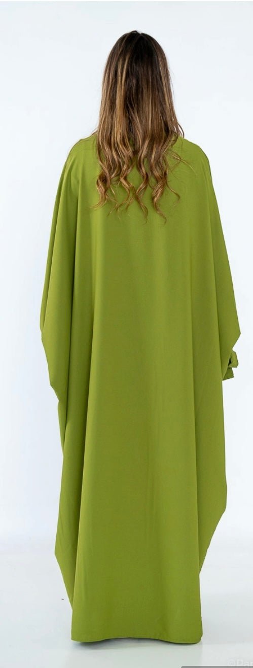 Abaya longue manches chauve - souris - leyily