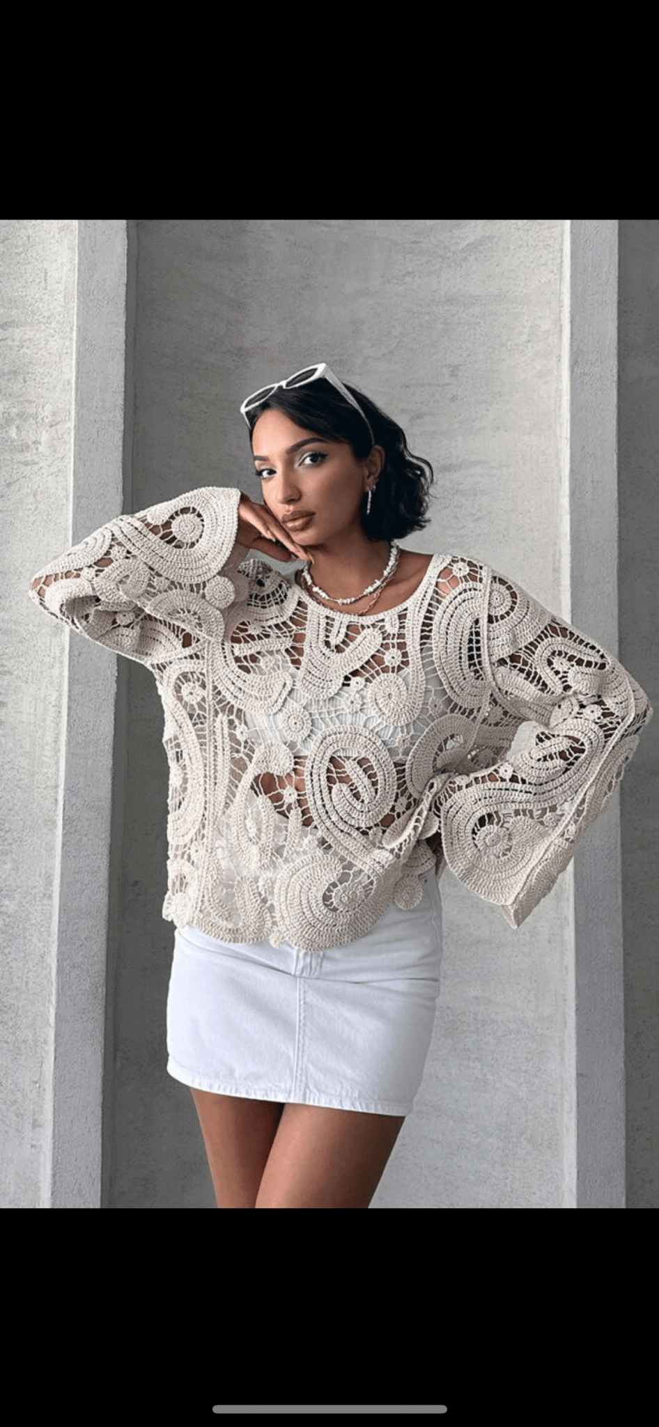 Blouse dentelle - leyily