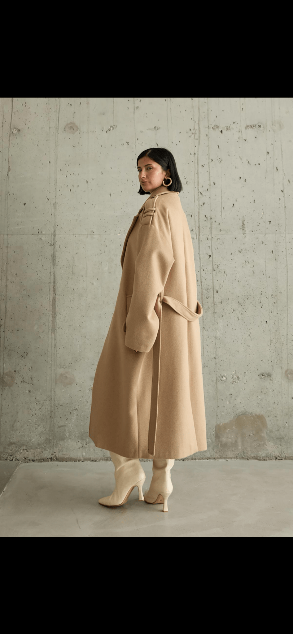 Manteau long ceinturé - leyily