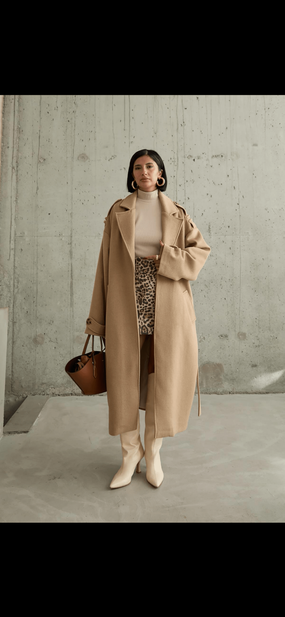 Manteau long ceinturé - leyily