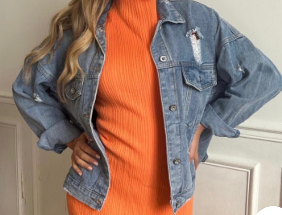 Veste en jean ample - leyily
