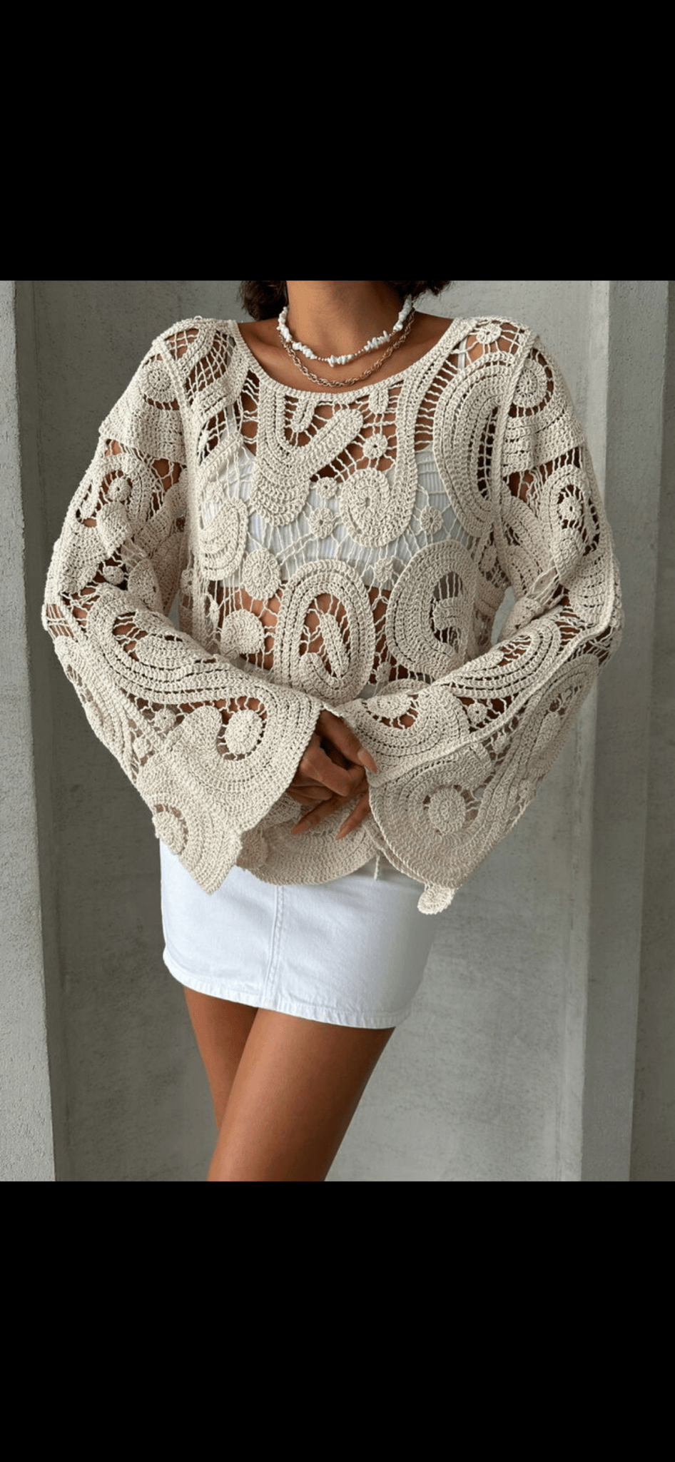 Blouse dentelle - leyily