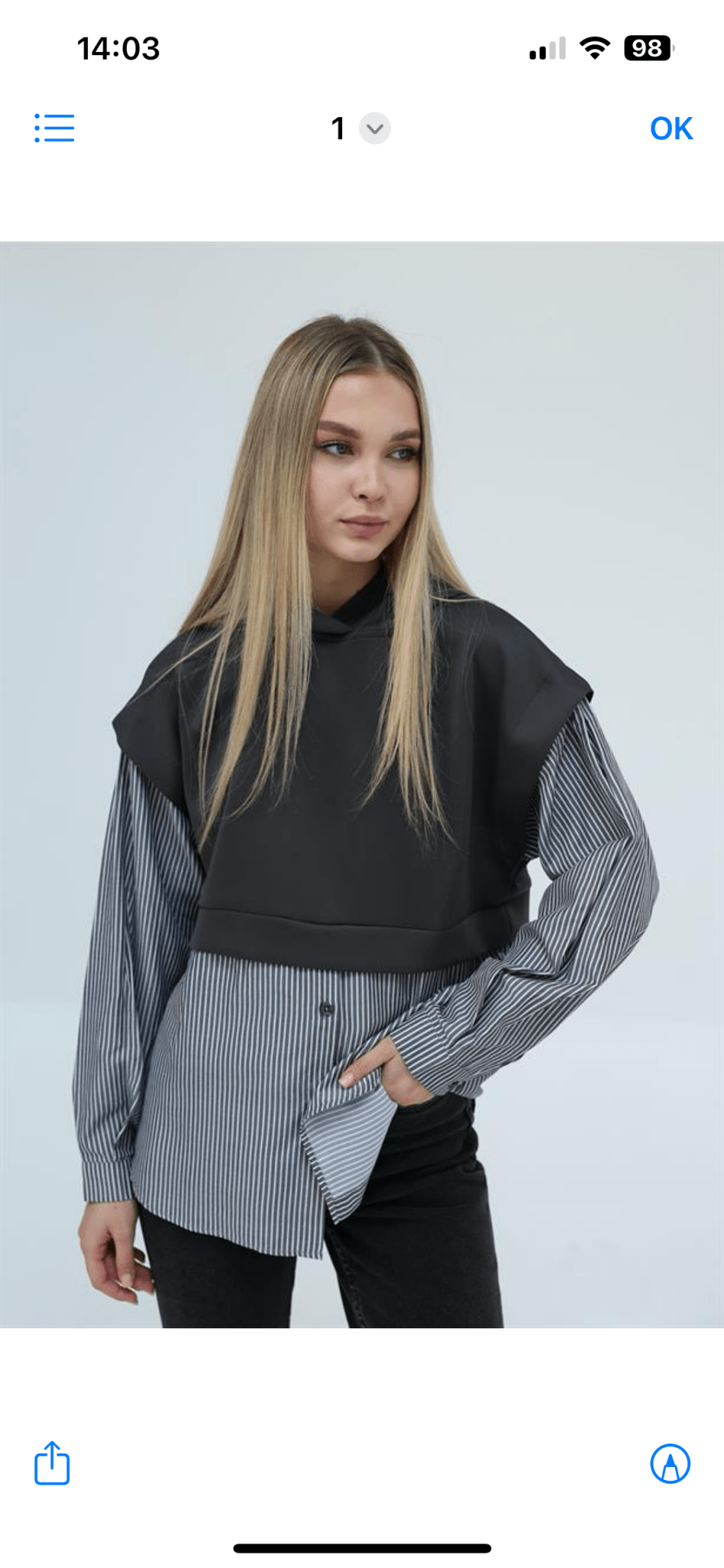 Chemise sweat à capuche - leyily