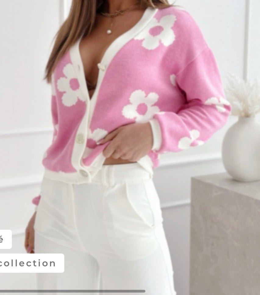 Gilet léger imprimé fleurs - leyily