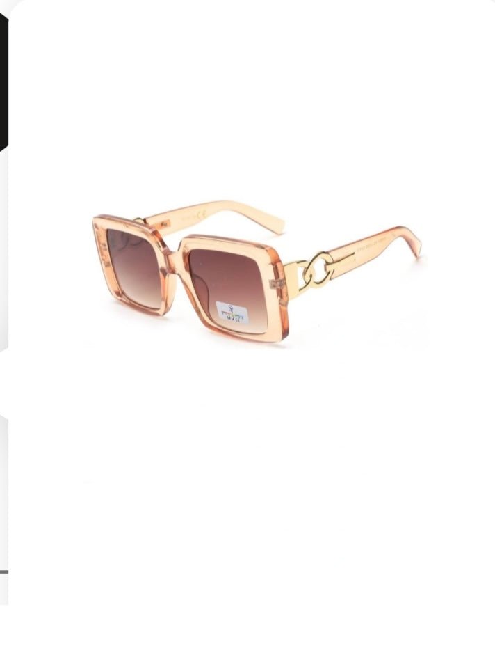 Lunettes de soleil branche doré - leyily