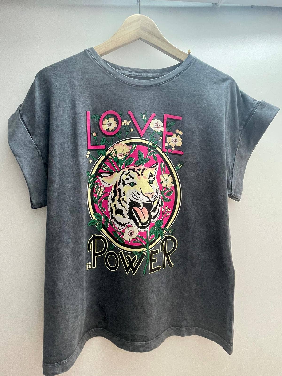 T-shirt imprimé taille unique en coton - leyily