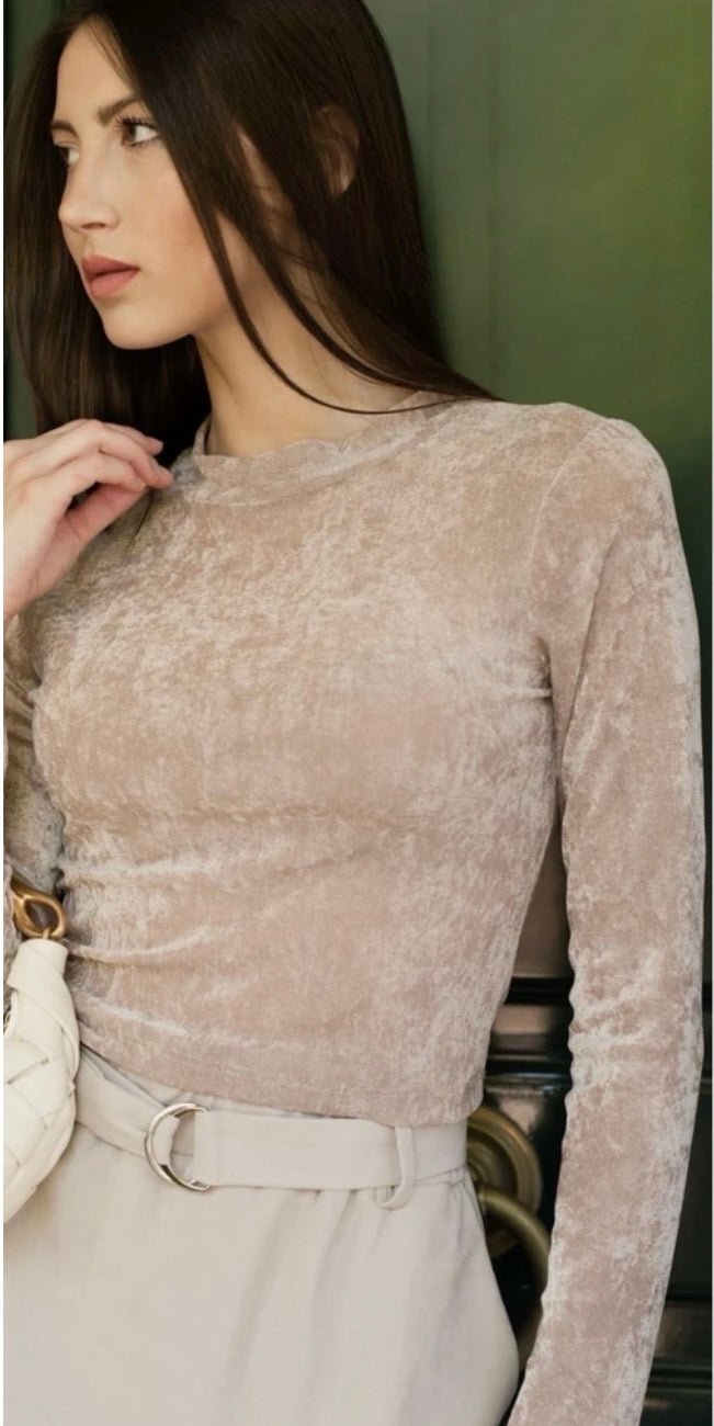Top en velours - leyily