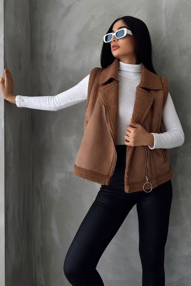Veste gilet sans manches - leyily