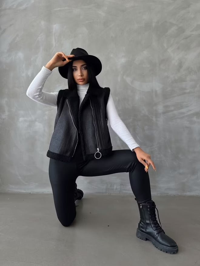 Veste gilet sans manches - leyily